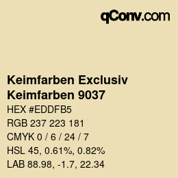 カラーコード: Keimfarben Exclusiv - Keimfarben 9037 | qconv.com