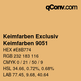 Código de color: Keimfarben Exclusiv - Keimfarben 9051 | qconv.com