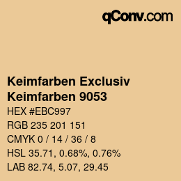 カラーコード: Keimfarben Exclusiv - Keimfarben 9053 | qconv.com