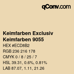 カラーコード: Keimfarben Exclusiv - Keimfarben 9055 | qconv.com