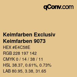 Color code: Keimfarben Exclusiv - Keimfarben 9073 | qconv.com