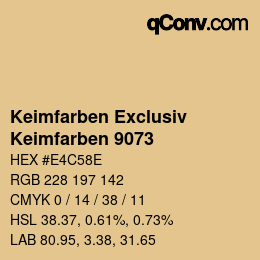 Code couleur: Keimfarben Exclusiv - Keimfarben 9073 | qconv.com