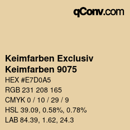 カラーコード: Keimfarben Exclusiv - Keimfarben 9075 | qconv.com