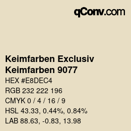 Código de color: Keimfarben Exclusiv - Keimfarben 9077 | qconv.com