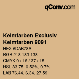 カラーコード: Keimfarben Exclusiv - Keimfarben 9091 | qconv.com