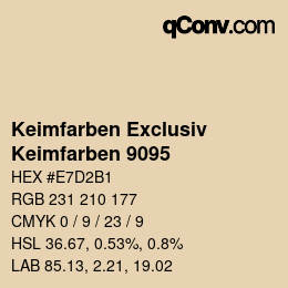 カラーコード: Keimfarben Exclusiv - Keimfarben 9095 | qconv.com