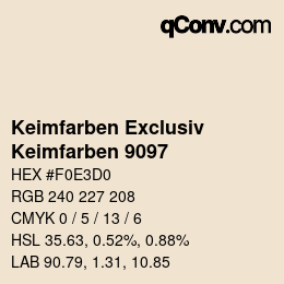 カラーコード: Keimfarben Exclusiv - Keimfarben 9097 | qconv.com