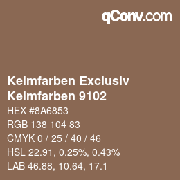 カラーコード: Keimfarben Exclusiv - Keimfarben 9102 | qconv.com