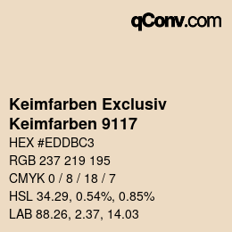 カラーコード: Keimfarben Exclusiv - Keimfarben 9117 | qconv.com