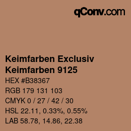 カラーコード: Keimfarben Exclusiv - Keimfarben 9125 | qconv.com