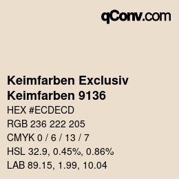 カラーコード: Keimfarben Exclusiv - Keimfarben 9136 | qconv.com