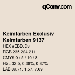 カラーコード: Keimfarben Exclusiv - Keimfarben 9137 | qconv.com