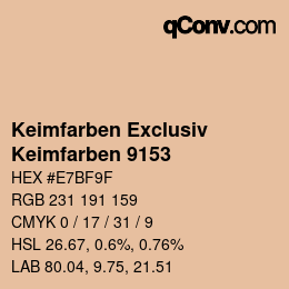 カラーコード: Keimfarben Exclusiv - Keimfarben 9153 | qconv.com