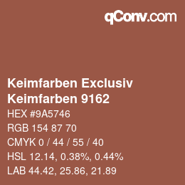 カラーコード: Keimfarben Exclusiv - Keimfarben 9162 | qconv.com