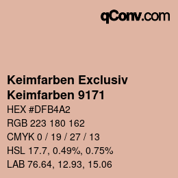 カラーコード: Keimfarben Exclusiv - Keimfarben 9171 | qconv.com