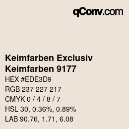 カラーコード: Keimfarben Exclusiv - Keimfarben 9177 | qconv.com