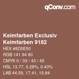 カラーコード: Keimfarben Exclusiv - Keimfarben 9182 | qconv.com