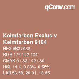 Código de color: Keimfarben Exclusiv - Keimfarben 9184 | qconv.com