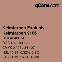 カラーコード: Keimfarben Exclusiv - Keimfarben 9186 | qconv.com