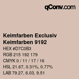 カラーコード: Keimfarben Exclusiv - Keimfarben 9192 | qconv.com