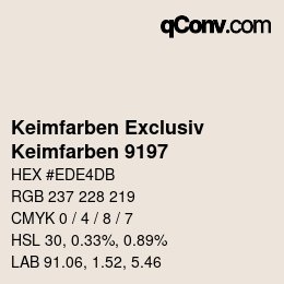 カラーコード: Keimfarben Exclusiv - Keimfarben 9197 | qconv.com