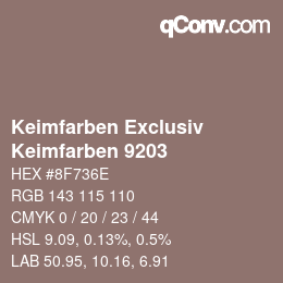 カラーコード: Keimfarben Exclusiv - Keimfarben 9203 | qconv.com