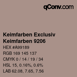 カラーコード: Keimfarben Exclusiv - Keimfarben 9206 | qconv.com