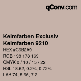 Código de color: Keimfarben Exclusiv - Keimfarben 9210 | qconv.com