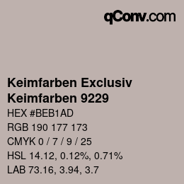 Código de color: Keimfarben Exclusiv - Keimfarben 9229 | qconv.com