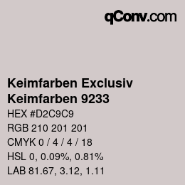 Código de color: Keimfarben Exclusiv - Keimfarben 9233 | qconv.com