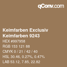 カラーコード: Keimfarben Exclusiv - Keimfarben 9243 | qconv.com