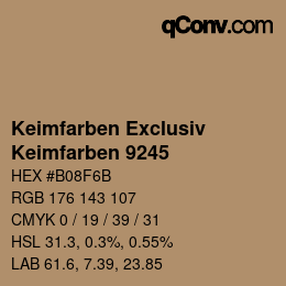 カラーコード: Keimfarben Exclusiv - Keimfarben 9245 | qconv.com