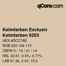 カラーコード: Keimfarben Exclusiv - Keimfarben 9253 | qconv.com