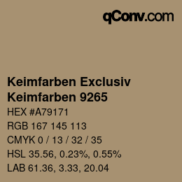 Código de color: Keimfarben Exclusiv - Keimfarben 9265 | qconv.com