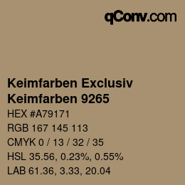 カラーコード: Keimfarben Exclusiv - Keimfarben 9265 | qconv.com