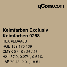 Farbcode: Keimfarben Exclusiv - Keimfarben 9268 | qconv.com