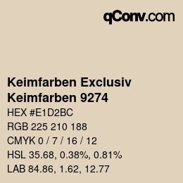 Color code: Keimfarben Exclusiv - Keimfarben 9274 | qconv.com