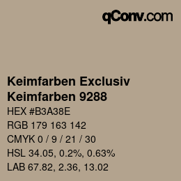 カラーコード: Keimfarben Exclusiv - Keimfarben 9288 | qconv.com