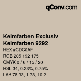 カラーコード: Keimfarben Exclusiv - Keimfarben 9292 | qconv.com