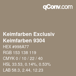 カラーコード: Keimfarben Exclusiv - Keimfarben 9304 | qconv.com