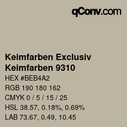 Código de color: Keimfarben Exclusiv - Keimfarben 9310 | qconv.com