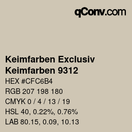 Código de color: Keimfarben Exclusiv - Keimfarben 9312 | qconv.com