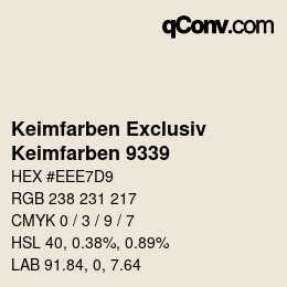 カラーコード: Keimfarben Exclusiv - Keimfarben 9339 | qconv.com