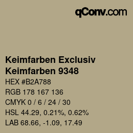 カラーコード: Keimfarben Exclusiv - Keimfarben 9348 | qconv.com