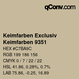 カラーコード: Keimfarben Exclusiv - Keimfarben 9351 | qconv.com
