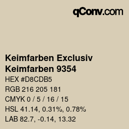 Color code: Keimfarben Exclusiv - Keimfarben 9354 | qconv.com