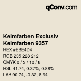カラーコード: Keimfarben Exclusiv - Keimfarben 9357 | qconv.com