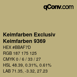 Color code: Keimfarben Exclusiv - Keimfarben 9369 | qconv.com