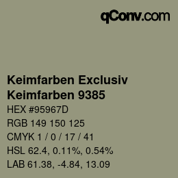 Color code: Keimfarben Exclusiv - Keimfarben 9385 | qconv.com