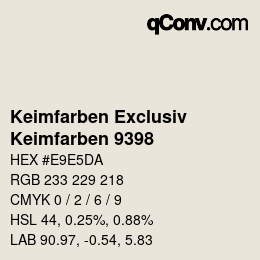 Farbcode: Keimfarben Exclusiv - Keimfarben 9398 | qconv.com